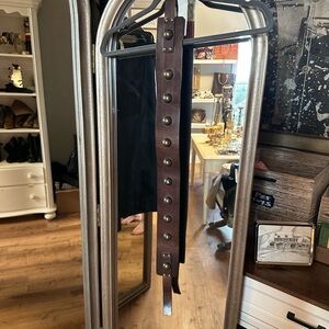 Diane Von Furstenberg Dark Brown Leather Belt